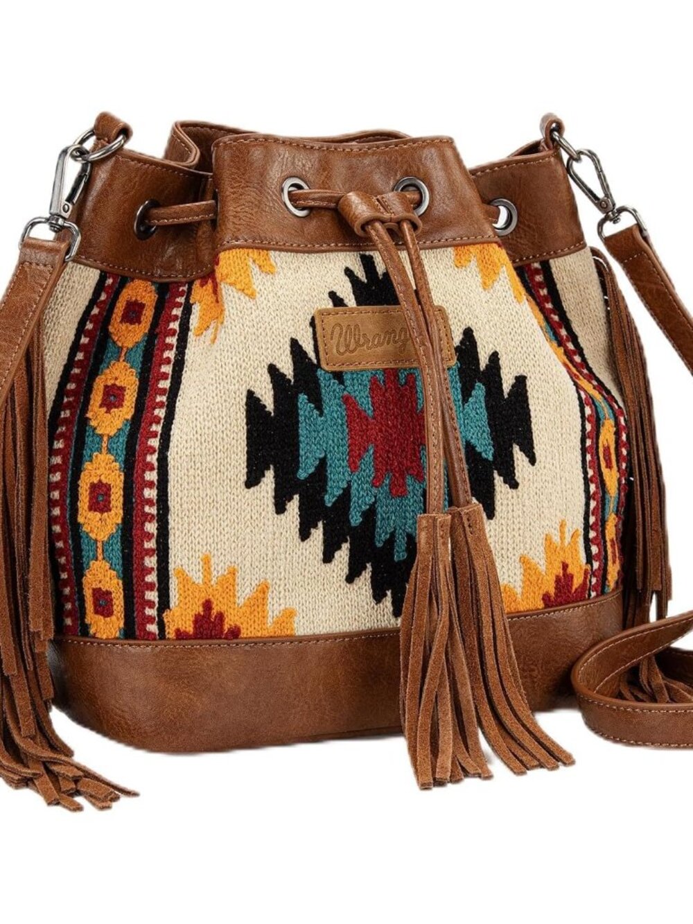 Wrangler Hobo Bags for Women Designer Aztec Bucket Purses Western Tapestry Shoul